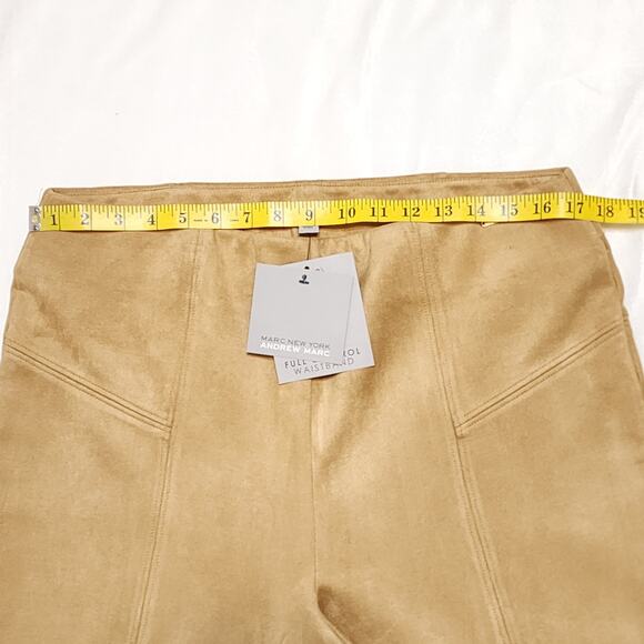 NWT Marc New York Andrew Marc Faux Suede Pull-On Pants, Camel, Size X-Large - Picture 4 of 8